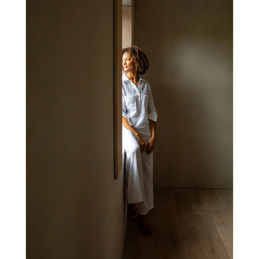 Chalk Adele Trouser - White