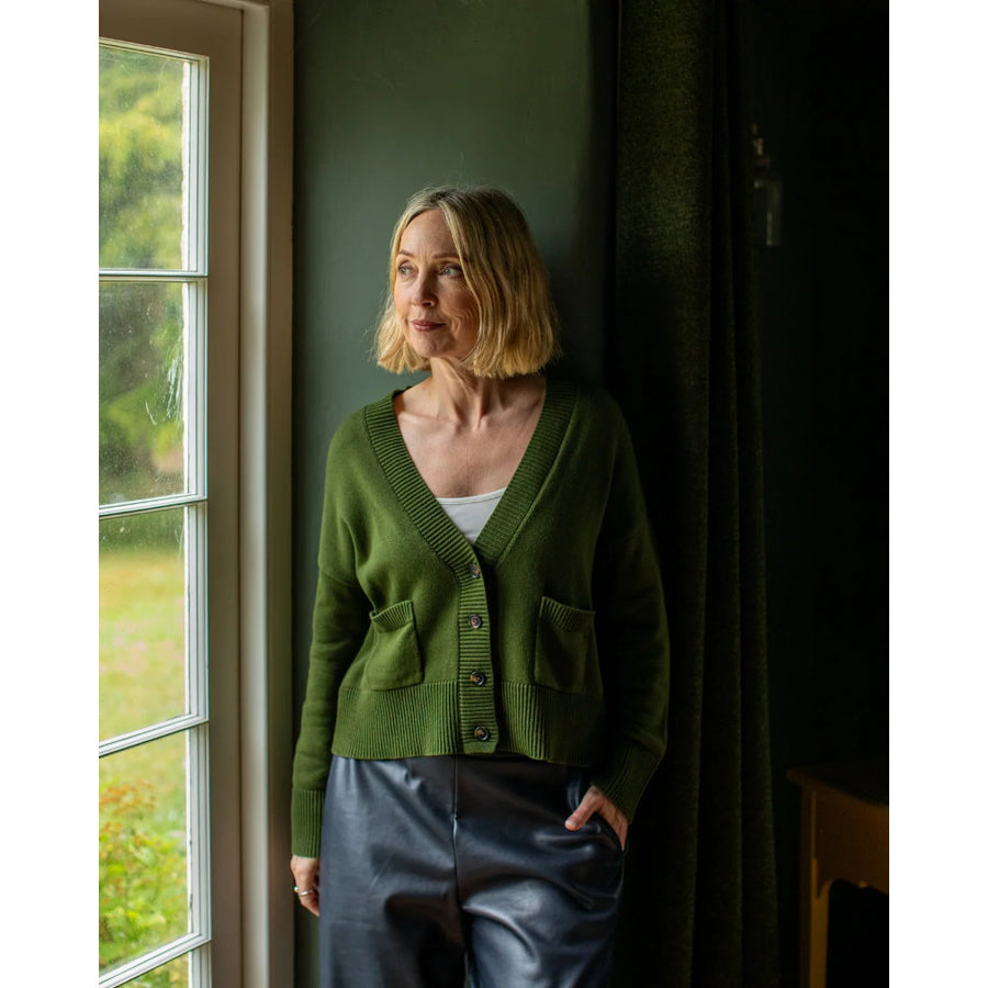 Chalk Andrea Cardigan - Green