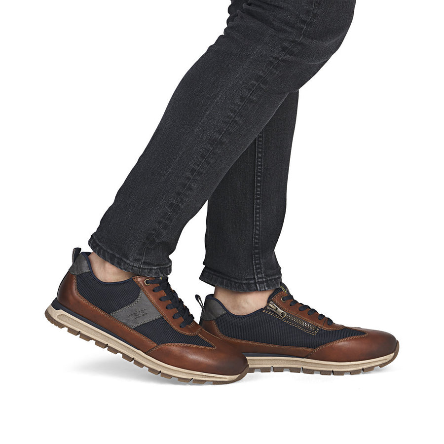 Rieker B0507-24 Mens Brown Wide Fit  Sneakers