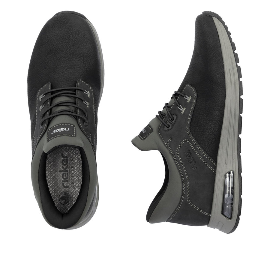 Rieker B1051-00 Mens Black Slip-in Shoes