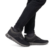 Rieker B1051-00 Mens Black Slip-in Shoes