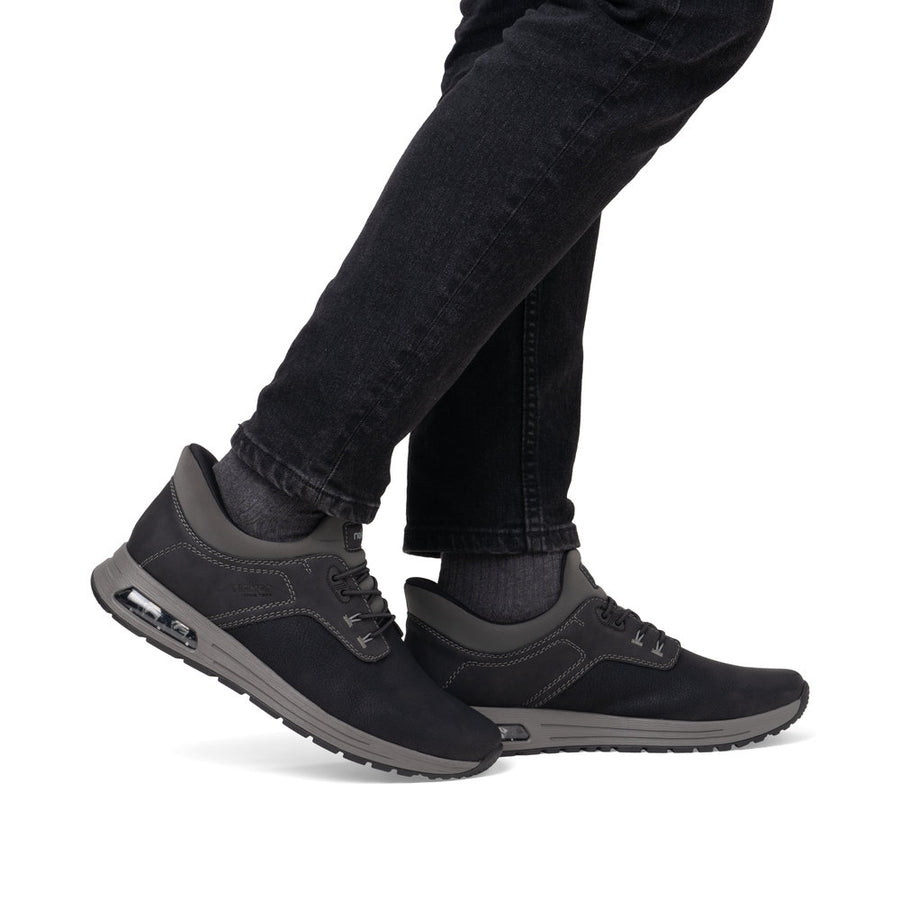 Rieker B1051-00 Mens Black Slip-in Shoes