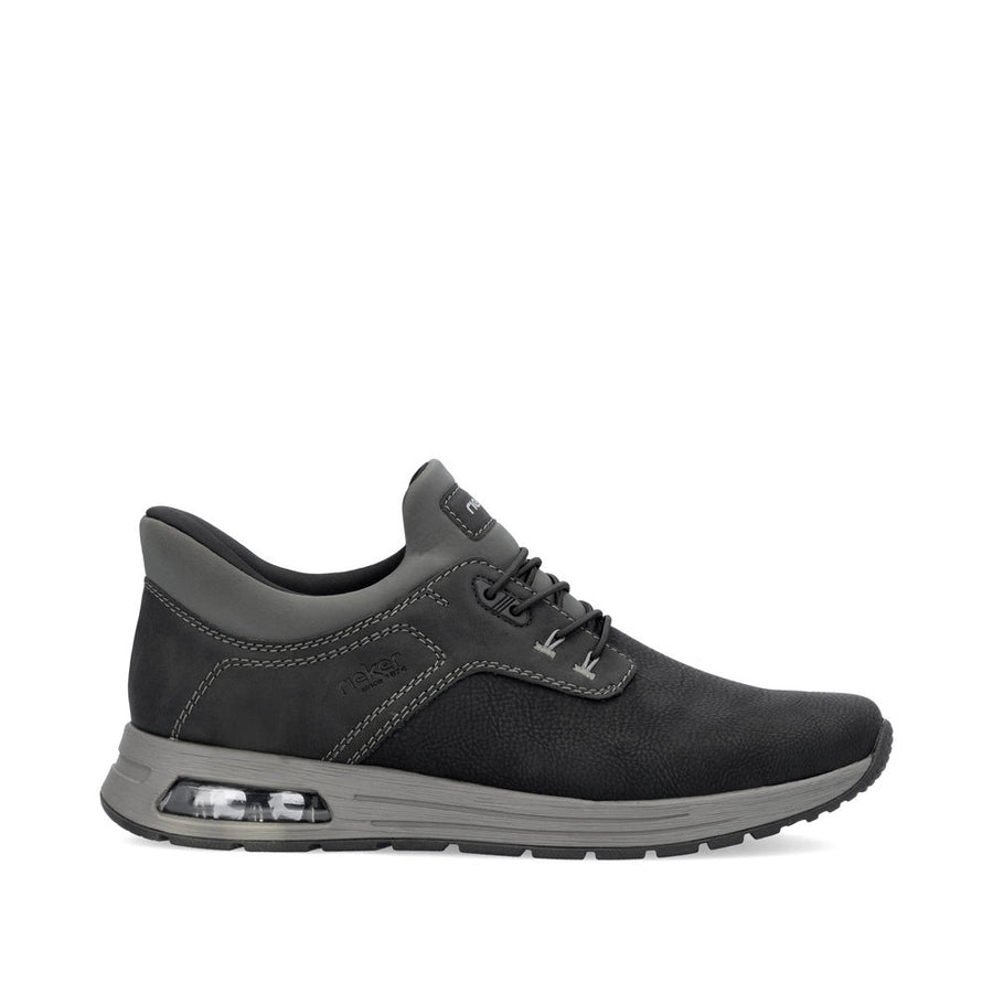 Rieker B1051-00 Mens Black Slip-in Shoes