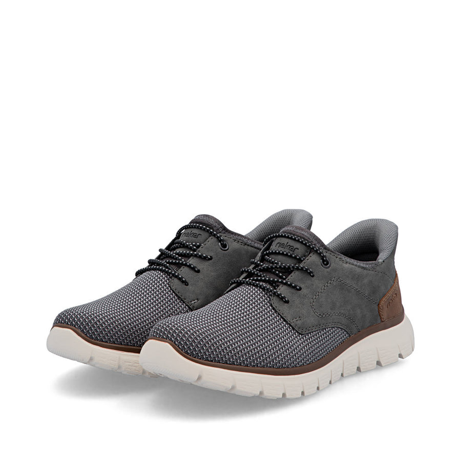 Rieker B6658-42 Mens Grey Slip-in Shoes