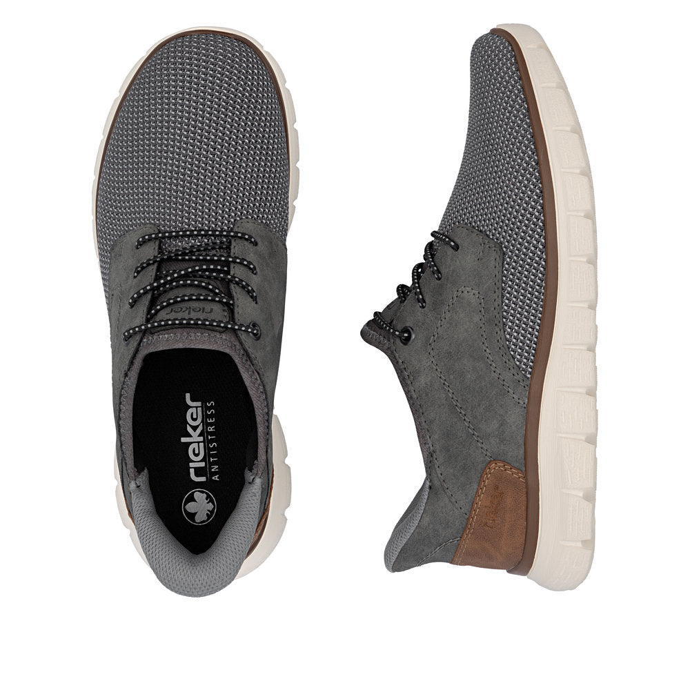 Rieker B6658-42 Mens Grey Slip-in Shoes
