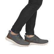 Rieker B6658-42 Mens Grey Slip-in Shoes