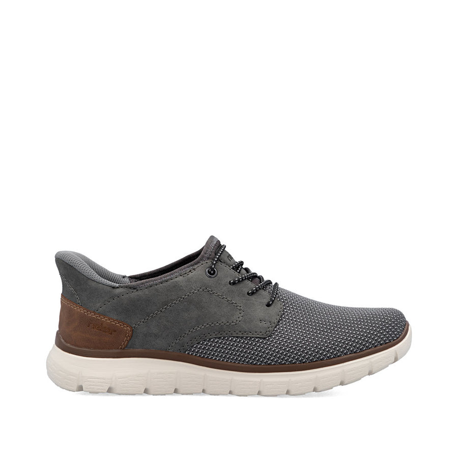 Rieker B6658-42 Mens Grey Slip-in Shoes