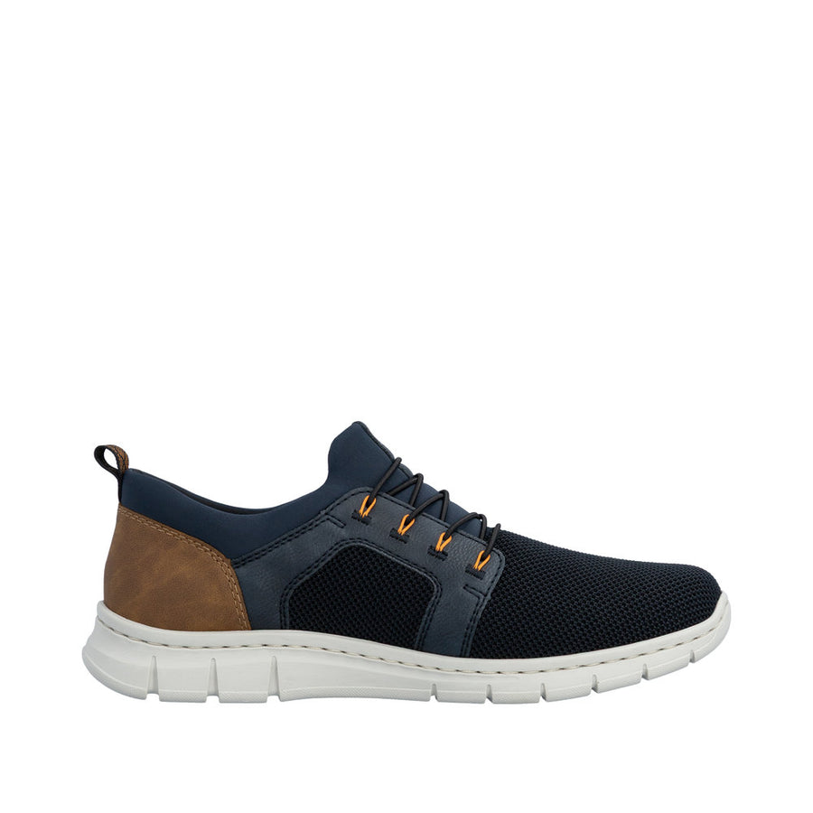 Rieker B7796-14 Navy Slip-in Textile Trainers