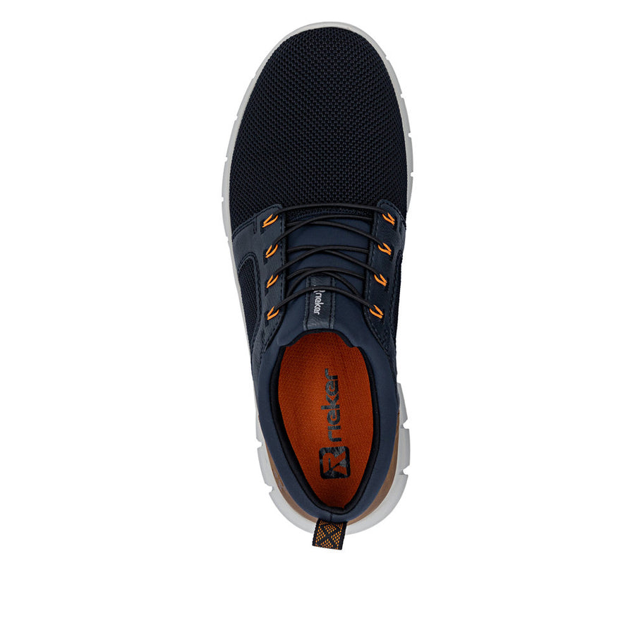 Rieker B7796-14 Navy Slip-in Textile Trainers