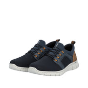 Rieker B7796-14 Navy Slip-in Textile Trainers