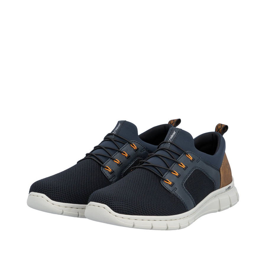 Rieker B7796-14 Navy Slip-in Textile Trainers