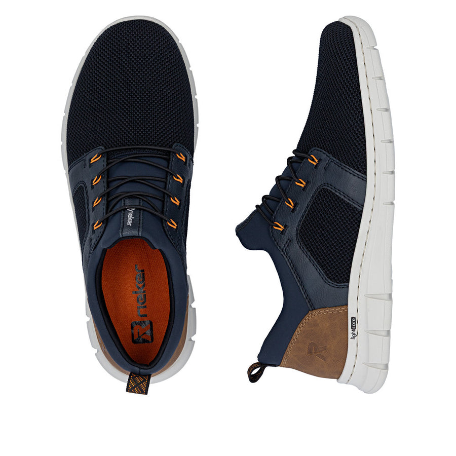 Rieker B7796-14 Navy Slip-in Textile Trainers