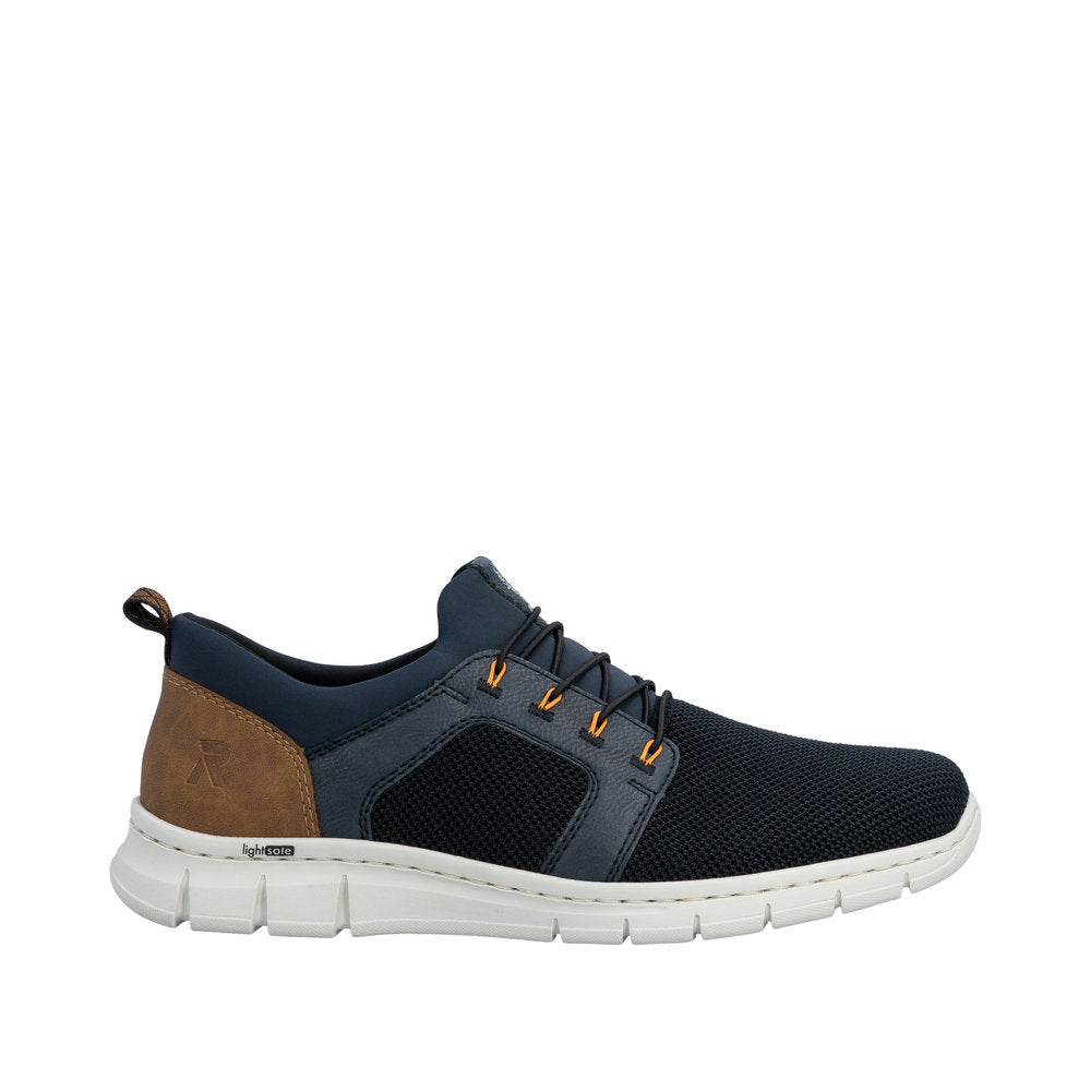 Rieker B7796-14 Navy Slip-in Textile Trainers
