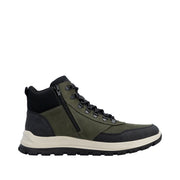 Rieker B8124-54 Stanley Green/Black Water resistant Boots