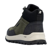 Rieker B8124-54 Stanley Green/Black Water resistant Boots