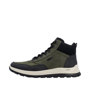 Rieker B8124-54 Stanley Green/Black Water resistant Boots