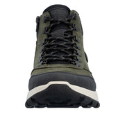 Rieker B8124-54 Stanley Green/Black Water resistant Boots