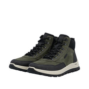 Rieker B8124-54 Stanley Green/Black Water resistant Boots