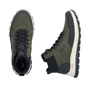Rieker B8124-54 Stanley Green/Black Water resistant Boots