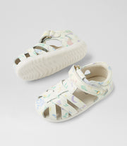 Bobux Tropicana II Step Up White Floral Sandals