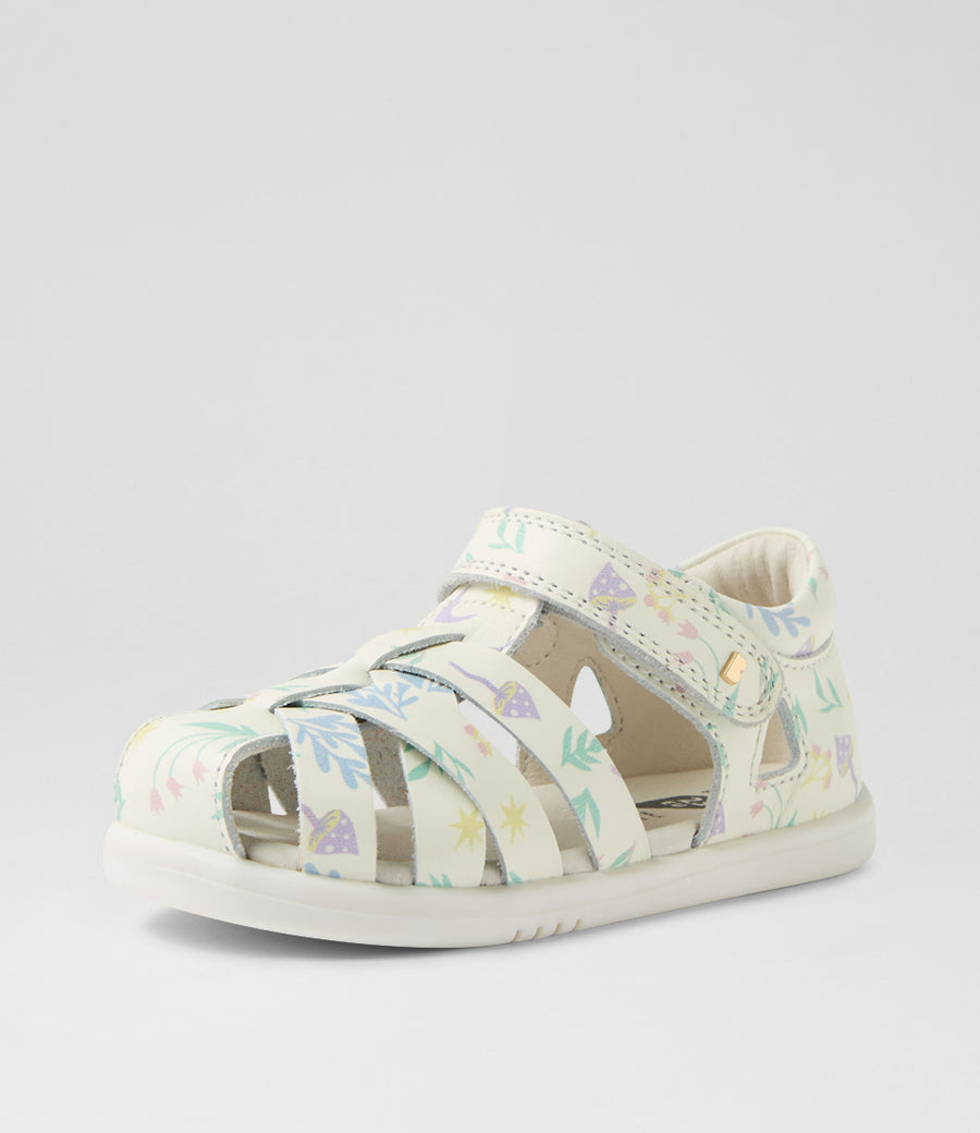 Bobux Tropicana II I-Walk White Floral Sandals
