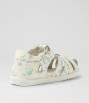 Bobux Tropicana II I-Walk White Floral Sandals