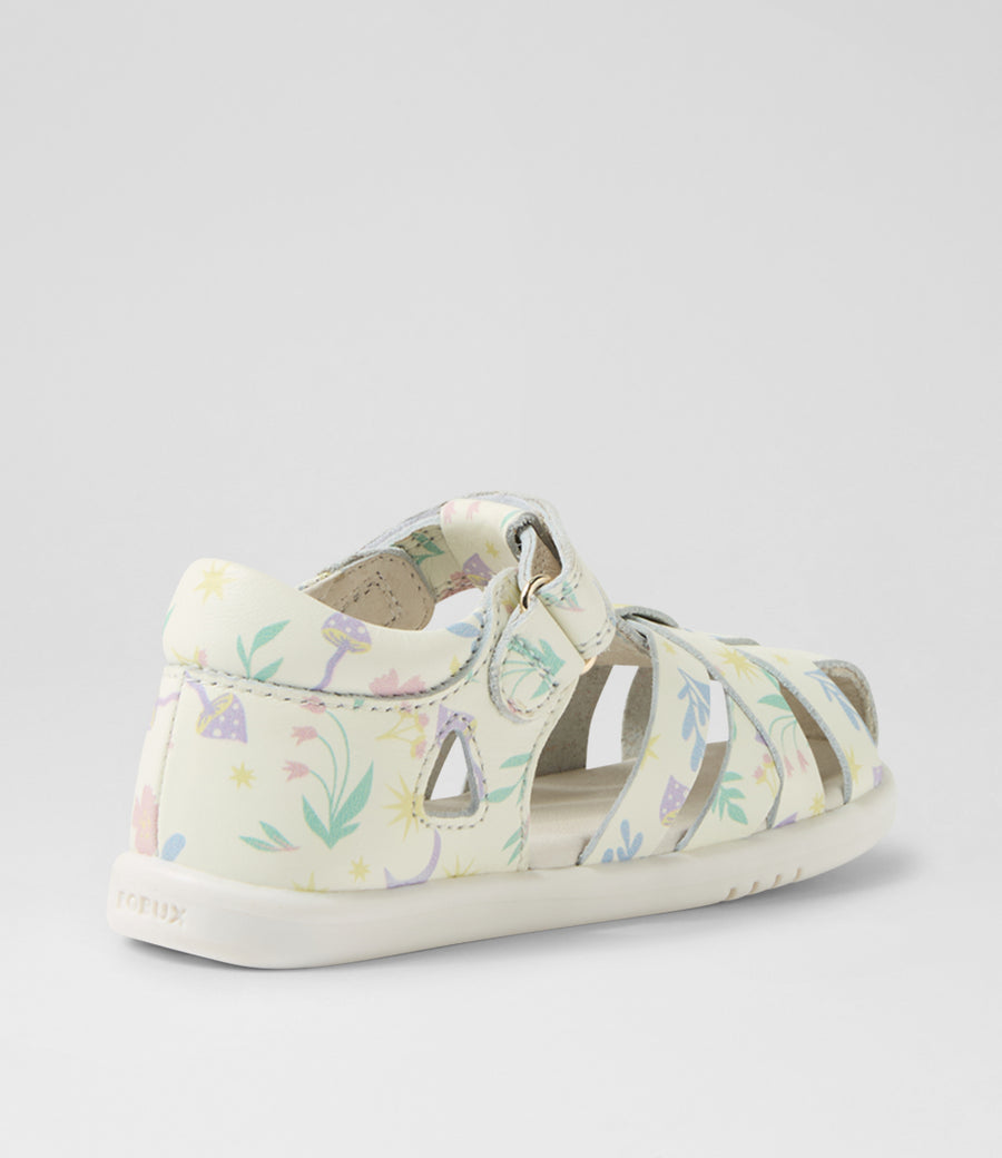 Bobux Tropicana II I-Walk White Floral Sandals