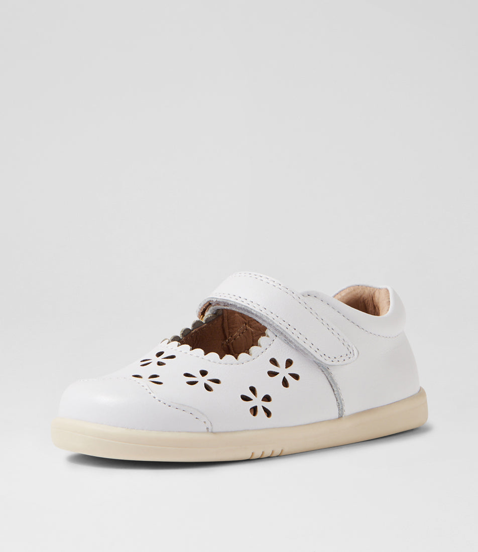 Bobux Heather Step Up White Shoes