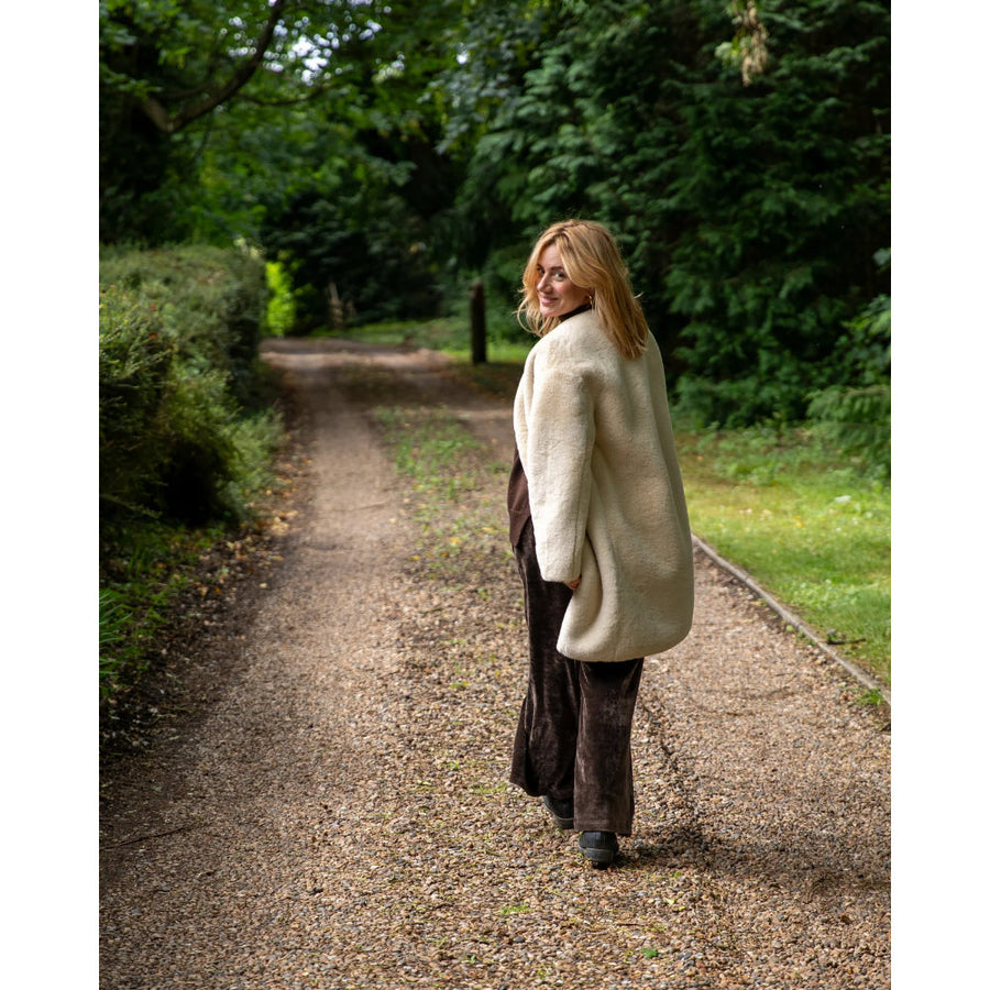 Chalk Bev Coat - Cream