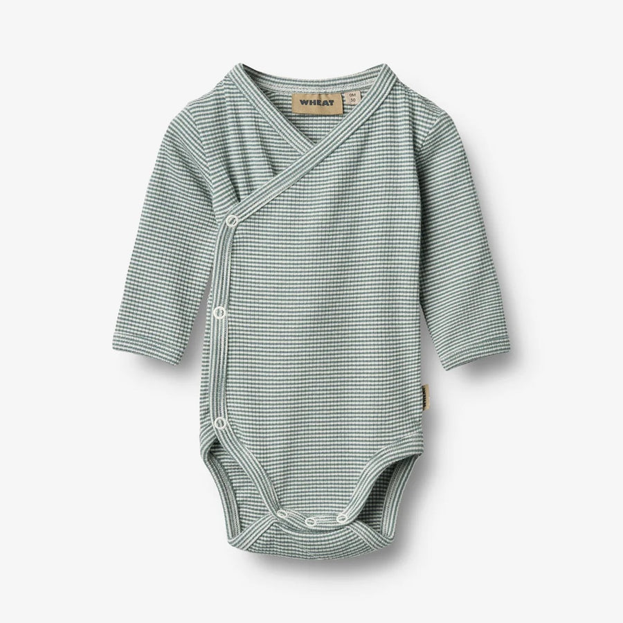 Wheat Body Wraparound L/S Pil - 9442 Stormy Sea Stripe