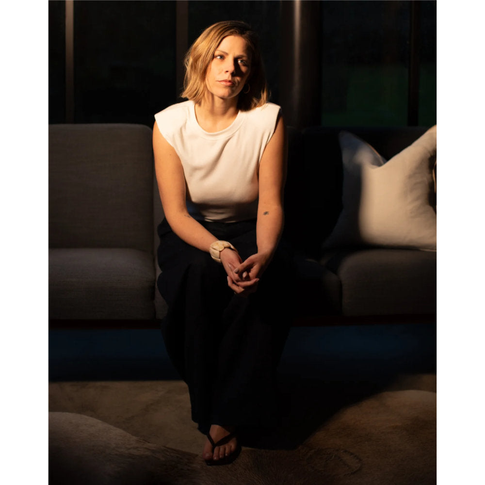 Chalk Chunky Bangle - Beige Marble