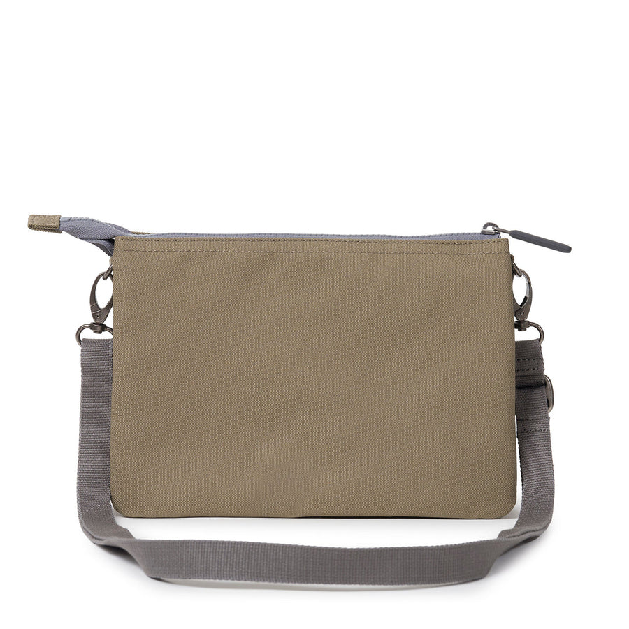 Roka Carnaby Crossbody Taupe XL Recycled Canvas Bag