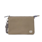 Roka Carnaby Crossbody Taupe XL Recycled Canvas Bag