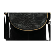 Lotus Chantelle Black/Croc Bag