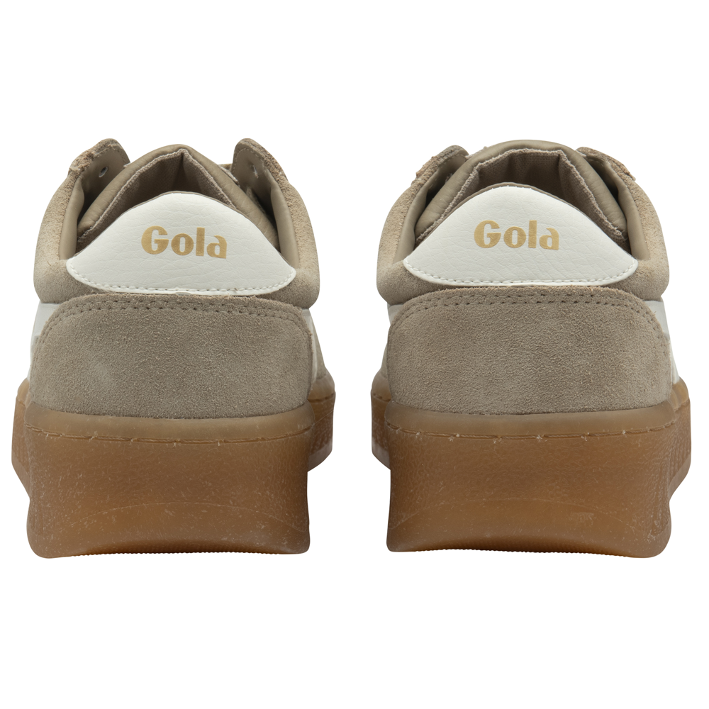 Gola Grandslam Suede Bone/Off White/Gum Womens Trainers