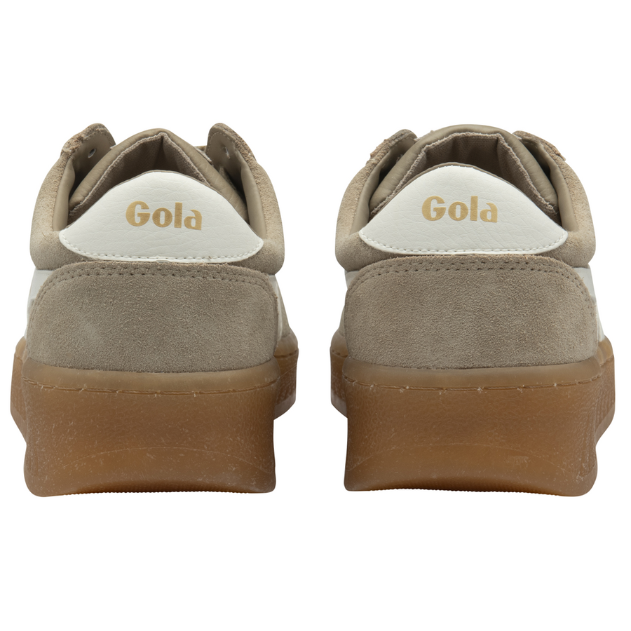 Gola Grandslam Suede Bone/Off White/Gum Womens Trainers