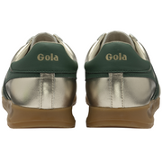 Gola Torpedo Glimmer Gold/Evergreen Womens Trainers