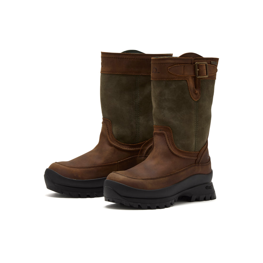 Chatham Windsor Dark Brown/Green Boots