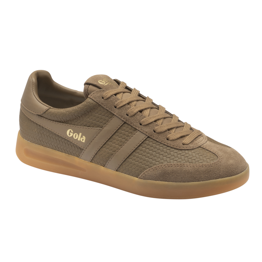 Gola Cyclone Marque Tobacco/Gum Mens Trainers
