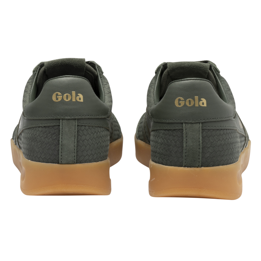 Gola Cyclone Marque Dark Khaki/Gum Mens Trainers