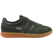 Gola Cyclone Marque Dark Khaki/Gum Mens Trainers
