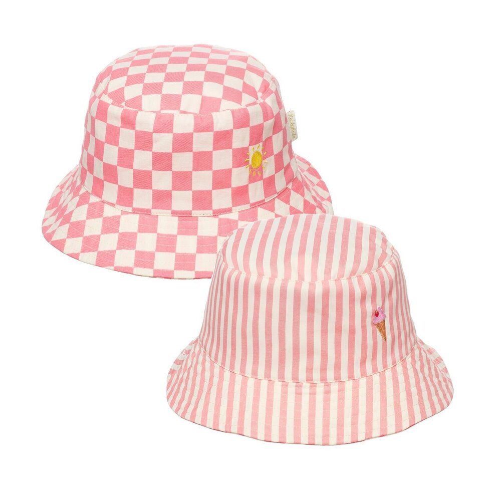 Rockahula Candy Stripe Reversible Bucket Hat 7-10 Years - T2571C-2