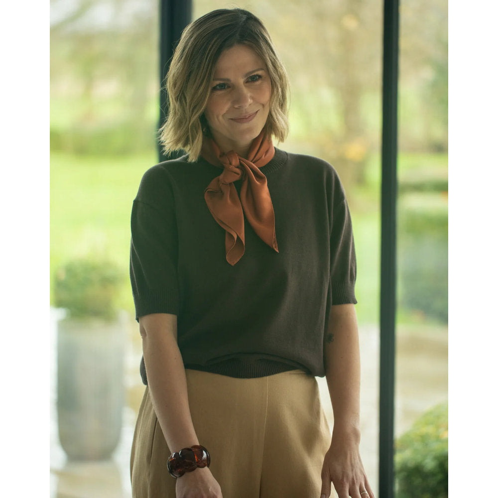 Chalk Casey Top - Chocolate