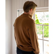 Chalk Connor Quarter Zip - Hazelnut