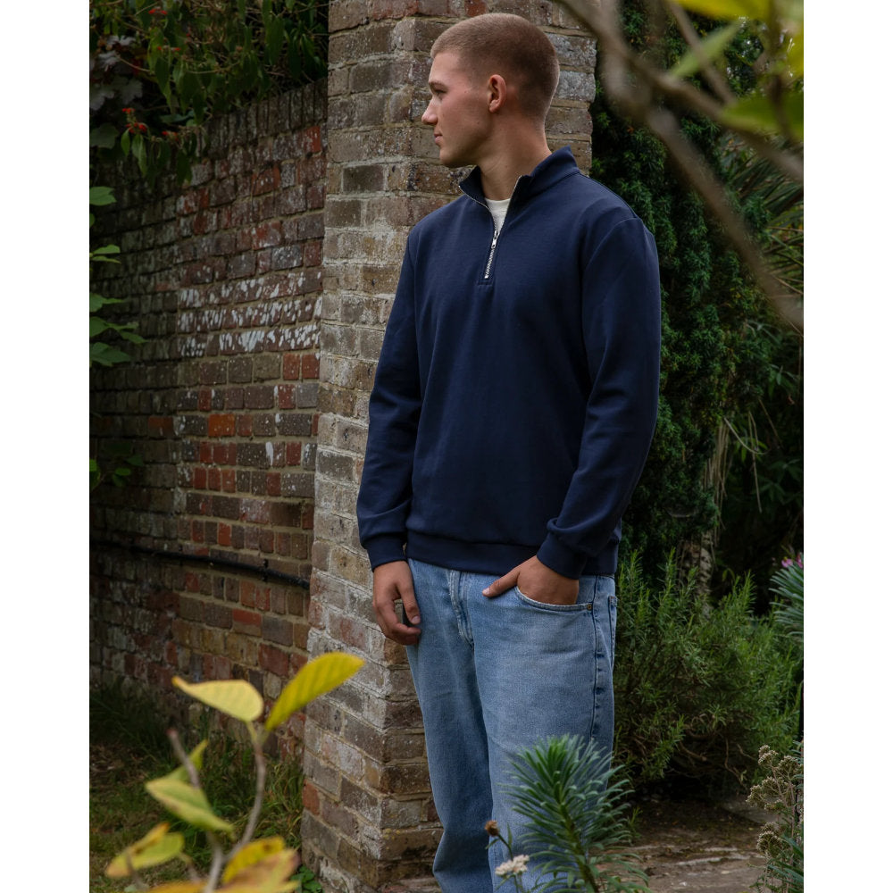 Chalk Connor Quarter Zip Navy