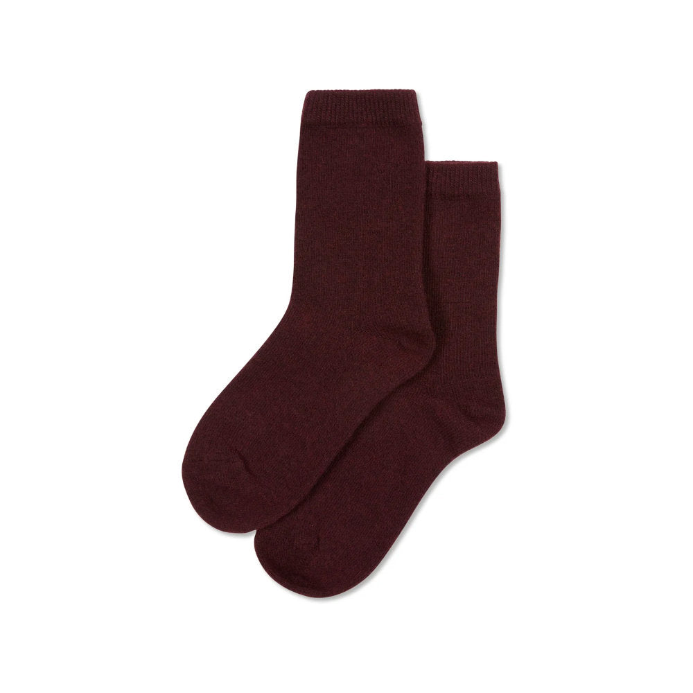 Chalk Cosy Cashmere Sock - Merlot