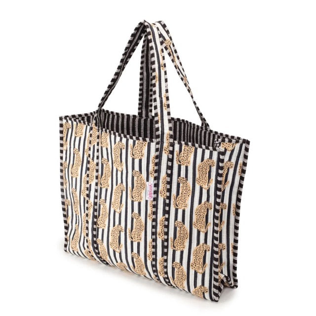 Elie Beaumont Cotton Tote Leopard SCT8001.3