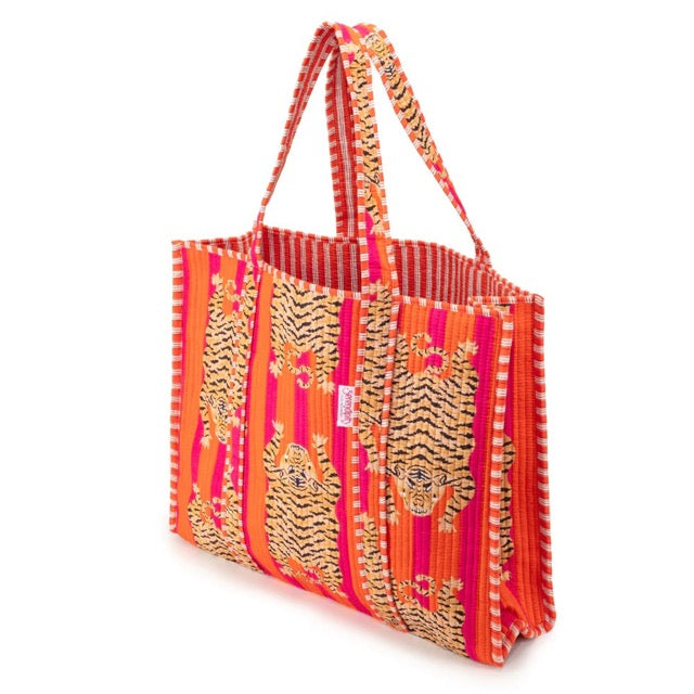 Elie Beaumont Cotton Tote Tibetan Tiger SCT8001.2