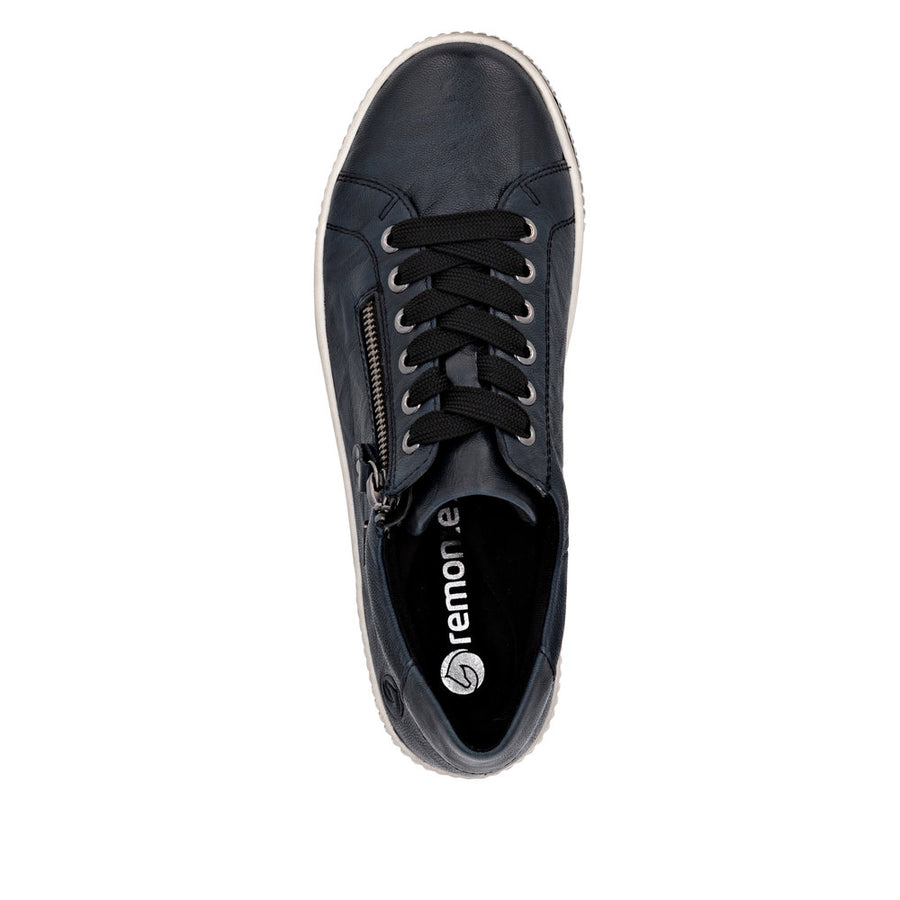 Remonte D0700-15 Navy Wide Fit Waterproof Casual Shoes