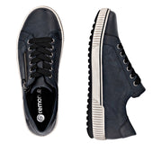 Remonte D0700-15 Navy Wide Fit Waterproof Casual Shoes